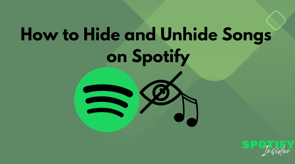 how to hide and unhide songs on spotify