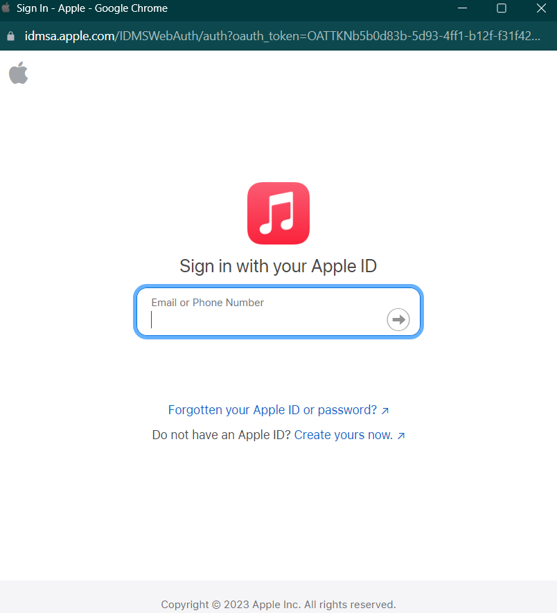 sign in with your apple id
