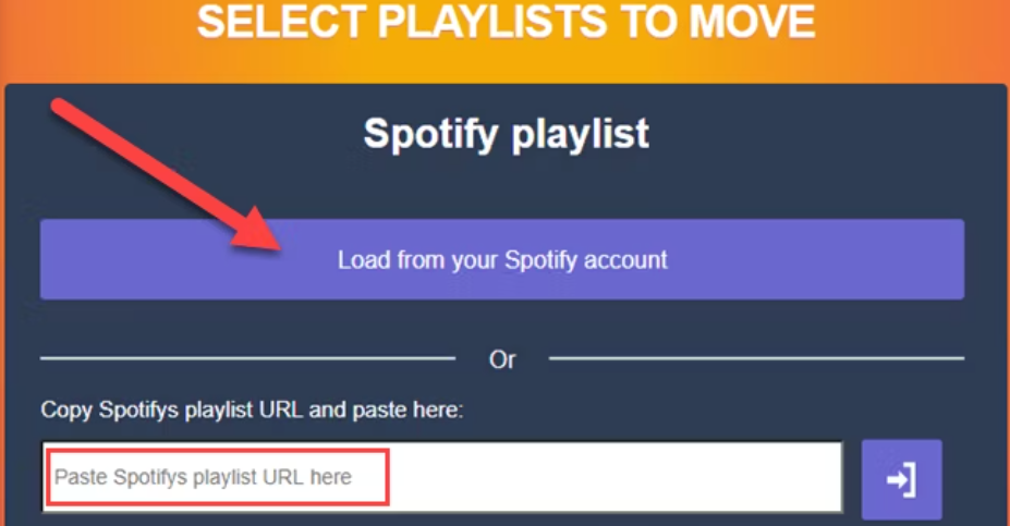 select spotify playlist and transfer to apple