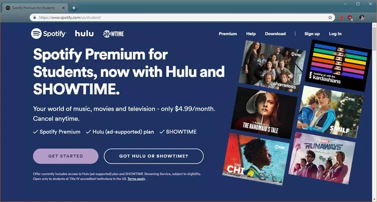 Spotify Premium for Students