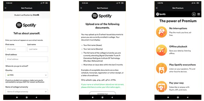 Spotify Premium for Students