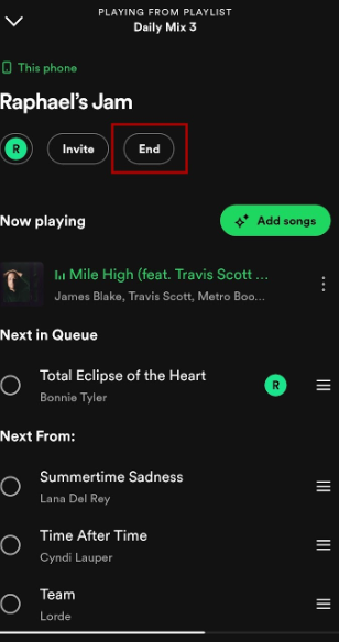How to Leave A Spotify Group Session?