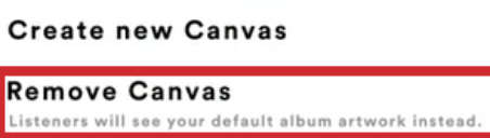 turn off spotify canvas