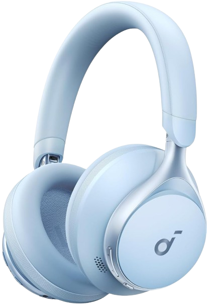 best noise cancelling headphone - Soundcore Space One Wireless Noise Cancelling Headphones, Blue, 40H ANC Playtime, Hi-Res Audio, Comfortable Fit