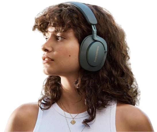 best noise cancelling headphone - Bowers & Wilkins Px7 S2e Over-Ear Headphones (2023 Model) - Enhanced Noise Cancellation & Transparency Mode, Six Mics, Bowers & Wilkins Music App Compatible, 30-Hour Playback Time, Forest Green
