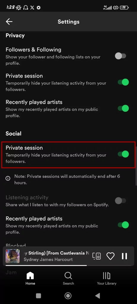 How to Show or Hide Your Spotify Activity